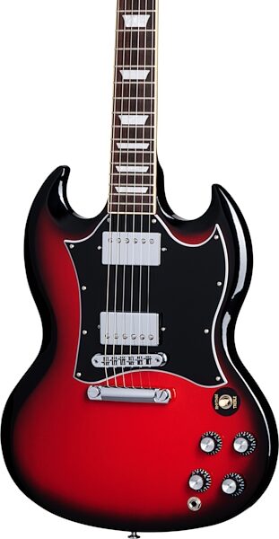 Gibson SG Standard Custom Color Electric Guitar (with Soft Case), Cardinal Red Burst , Open Box (Very Good), Action Position Back