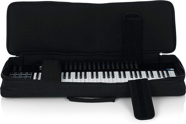 Gator GKB-61 Slim Keyboard Gig Bag, 61-Key, Warehouse Resealed, Action Position Back