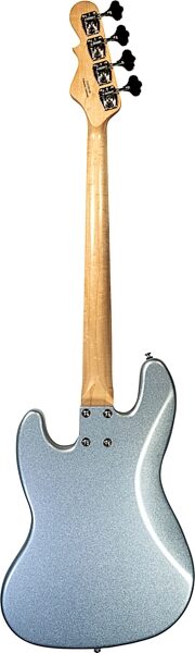 G&L Fullerton Deluxe MFD Jazz Electric Bass, Silver Metallic, Action Position Back