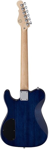 G&L Tribute ASAT Deluxe Carved-Top Electric Guitar, Blueburst, Action Position Back