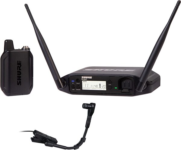 Shure GLXD14+ / WB98H/C Digital Wireless Instrument System, Z3, Action Position Back