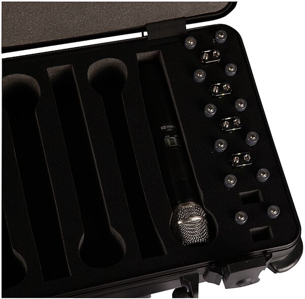 Gator GM-6W-TSA ATA 6 Microphone Case, Closeup