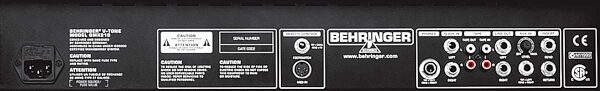 Behringer GMX210 Guitar Combo Amplifier (2x30 Watts, 2x10 in.), Rear