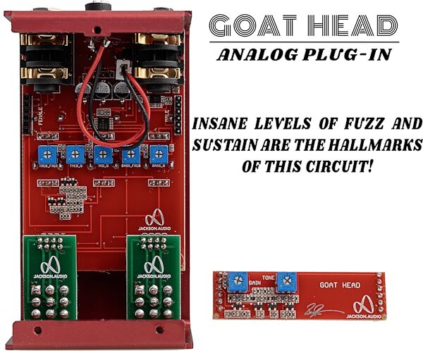 Jackson Audio Goat Head Fuzz Plug-In Module for Modular Fuzz Pedal, Action Position Back