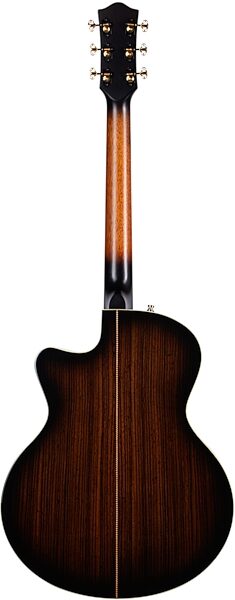 Godin Connaisseur MJ Electric Guitar with Rosewood Fingerboard (with Gig Bag), Black, Action Position Back
