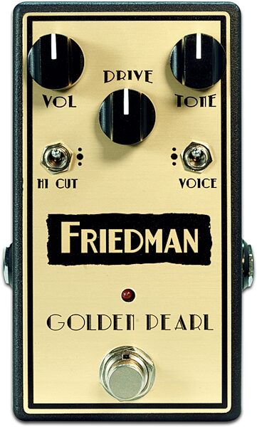 Friedman Golden Pearl Overdrive Pedal, New, Action Position Back