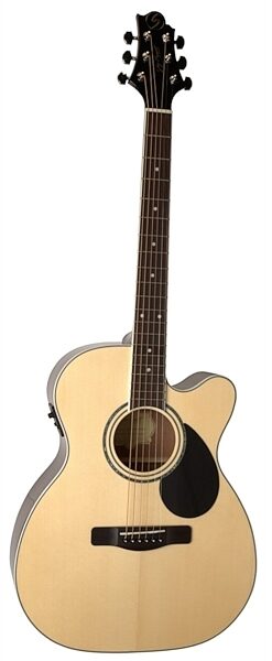 Greg Bennett GOM-100-SCE Acoustic-Electric Guitar (with Gig Bag), Main