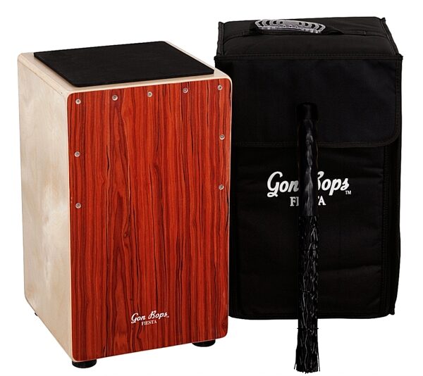Gon Bops Fiesta Mahogany Snare Cajon (with Bag), pack