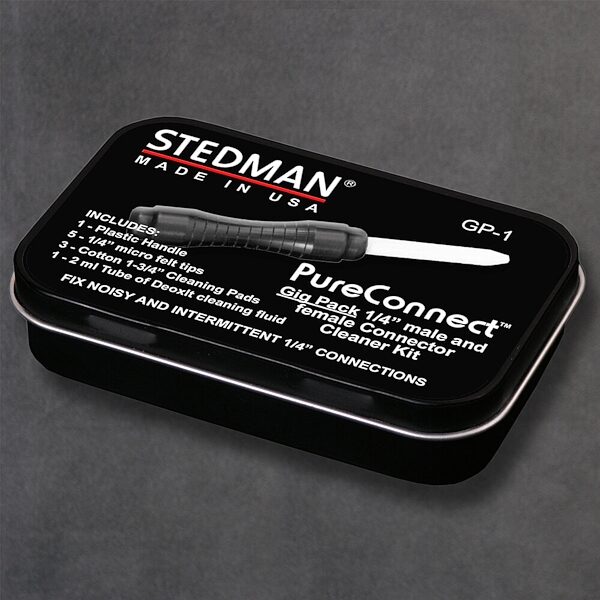 Stedman GP-1 PureConnect Gig Pack 1/4" Connector Cleaner Kit, Action Position Front