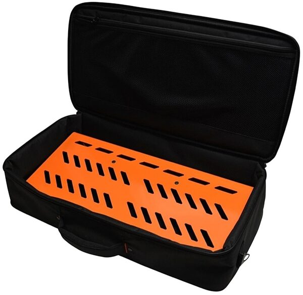 Gator GPB-BAK-1 Aluminum Guitar Pedalboard (with Carry Bag), Orange, Orange - Angle