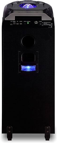 Gemini GPLT-360 Portable Bluetooth Speaker System with Lights, New, Action Position Back