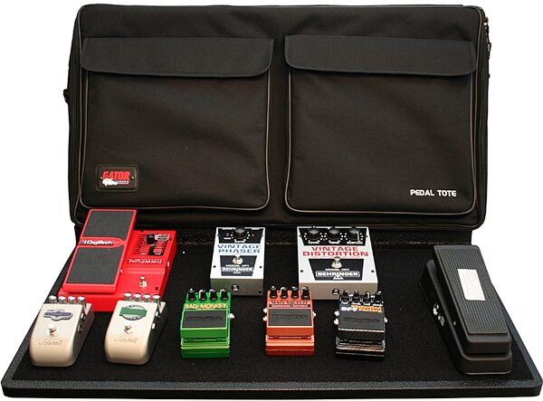 Gator GPT-PRO Pedal Tote Pro Pedal Board with Carry Bag, With Pedals 6