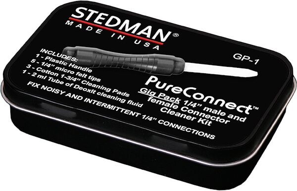 Stedman GP-1 PureConnect Gig Pack 1/4" Connector Cleaner Kit, Action Position Front