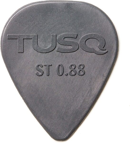 Graph Tech TUSQ Deep Tone Standard Guitar Picks, Grey, 88 millimeter, PQP-0088-G6, 6-Pack, Action Position Back