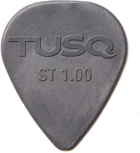 Graph Tech TUSQ Deep Tone Standard Guitar Picks, Grey, 100 millimeter, PQP-0100-G6, 6-Pack, Action Position Back