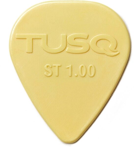 Graph Tech TUSQ Warm Tone Standard Guitar Picks, Vintage Cream, 100 millimeter, PQP-0100-V6, 6-Pack, Action Position Back