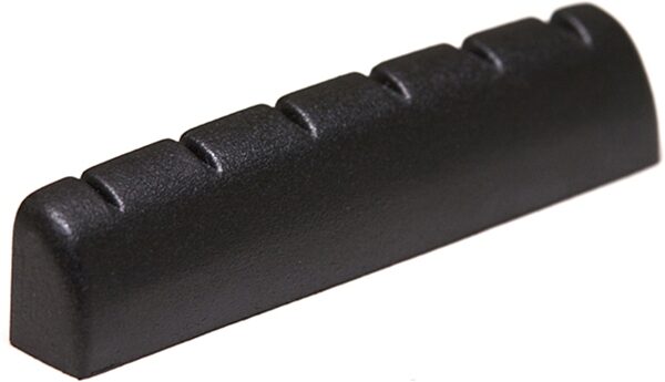 Graph Tech PT-6060-00 Black Tusq XL Slotted Nut, 1/4 inch, Action Position Back