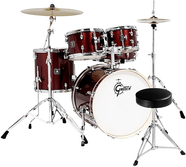Gretsch GE4E825Z Energy Drum Set, 5-Piece (with Planet Z Cymbals), pack