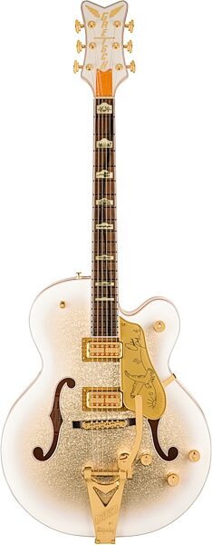 Gretsch Limited Edition G6136TGOR Orville Peck Falcon Electric Guitar, Oro Spark, Action Position Front