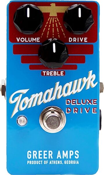 Greer Amps Tomahawk Deluxe Drive Pedal, New, Action Position Back