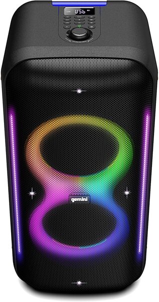 Gemini GRV-2650L UltraRave Duo Dual Powered Speaker, New, Main with head Front