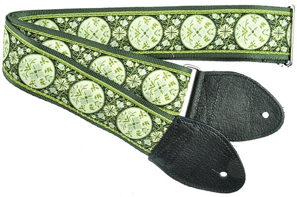 Souldier Guitar Straps, Black and Green