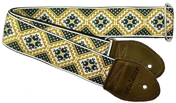 Souldier Guitar Straps, Rustic Gold and Olive