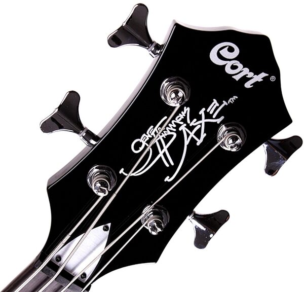 Cort GSAXE2 Gene Simmons Electric Bass with Gig Bag, Headstock