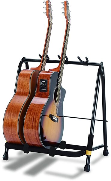 Hercules Multi-Guitar Display Rack, 3-Space, GS523B, 3-Space, Action Position Back