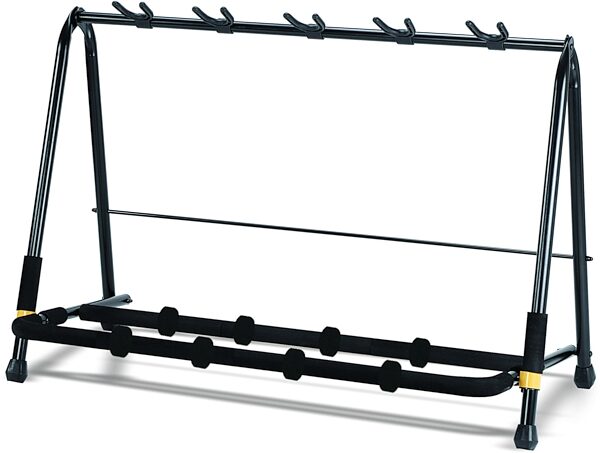 Hercules Multi-Guitar Display Rack, 5-Space, 5-Space, GS525BP-HA205, with Two HA205 Expansion Packs, Action Position Back