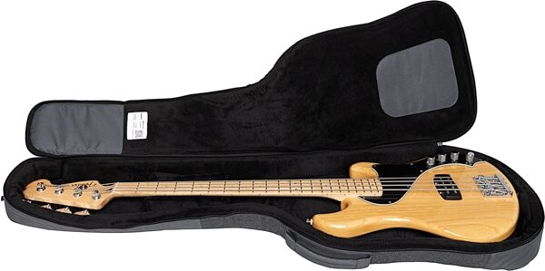 Gator Someone Somewhere Lux Electric Bass Gig Bag, Gray, GSSL-BASSGRY, Action Position Back