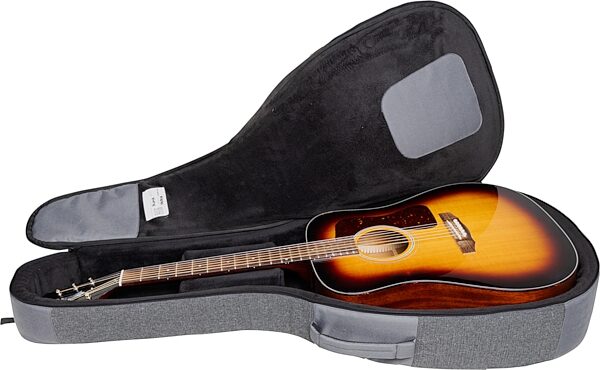 Gator Someone Somewhere Lux Series Dreadnought Acoustic Guitar Gig Bag, Gray, GSSL-DREADGRY, Action Position Back