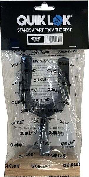 Quik Lok GSW-001 Guitar Wall Hanger with Wood Base, New, Boxshot Front