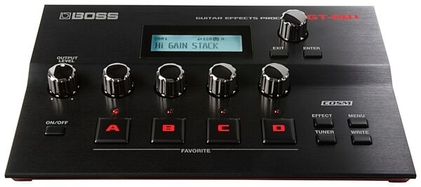 Boss GT-001 Table Top Guitar Multi-Effects Processor, Front