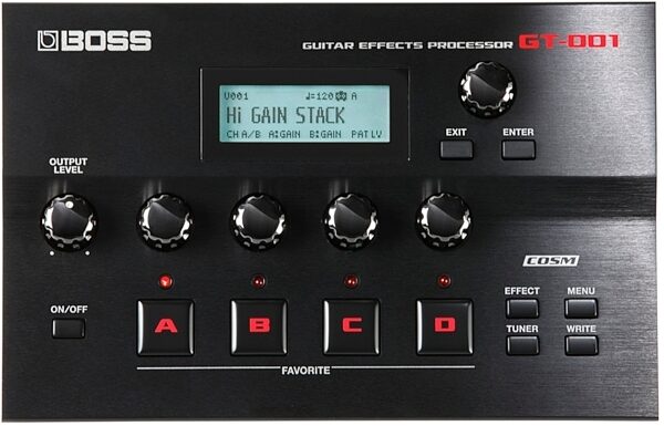 Boss GT-001 Table Top Guitar Multi-Effects Processor, Main