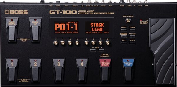 Boss GT-100 Floor Amp and Effects Pedal, New, Top