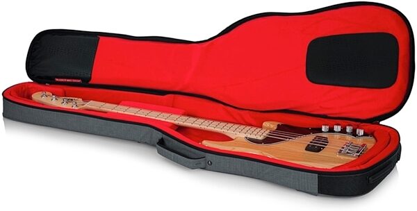 Gator Transit Series Electric Bass Guitar Gig Bag, Light Gray, View 7