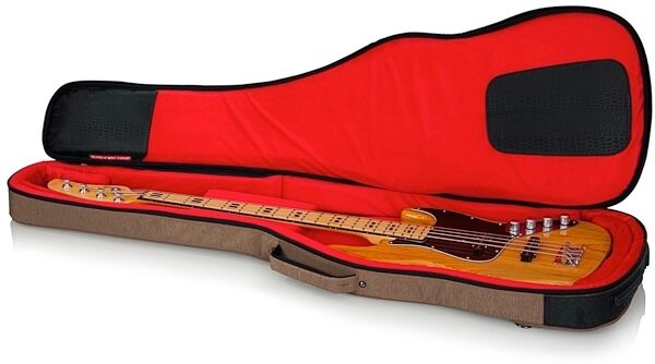 Gator Transit Series Electric Bass Guitar Gig Bag, Tan, View 7