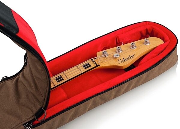Gator Transit Series Electric Bass Guitar Gig Bag, Tan, View 4
