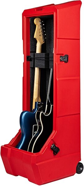 Gator Mini Vault for Two Electric Guitars, Red, Action Position Back