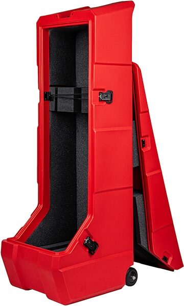 Gator Mini Vault for Two Electric Guitars, Red, Action Position Back