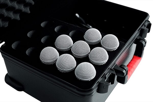 Gator GTSA-MIC15 TSA ATA Molded Case (for 15 Microphones), New, Top Mic Storage
