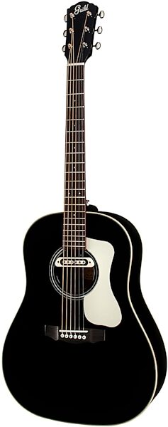 Guild DS-240E Dreadnought Acoustic-Electric Guitar, Black, Action Position Back