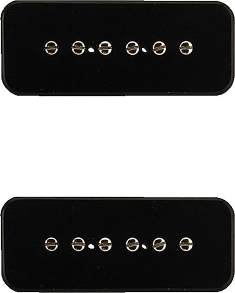 Gunstreet Eras '50s Soapbar P-90 Pickup Set, Black, Action Position Front