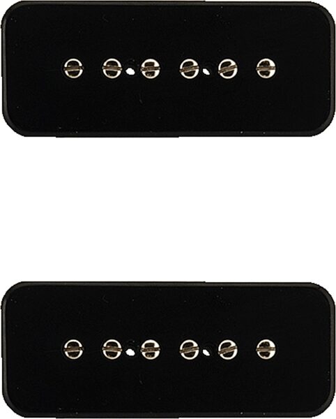 Gunstreet Eras '60s Soapbar P-90 Pickup Set, Black, Action Position Front