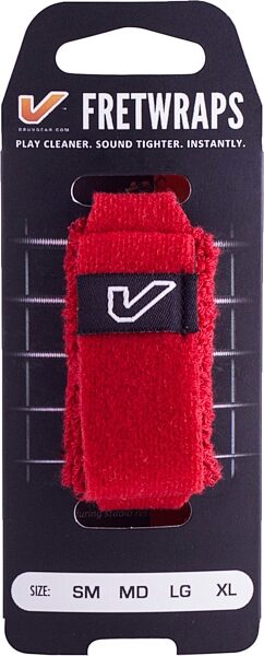 Gruv Gear FretWraps String Muters (1-Pack), Red, Large, Action Position Back