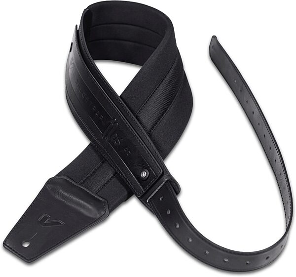 Gruv Gear SoloStrap Neo Wide Guitar Strap (4"), Black, 4 inch, Action Position Back