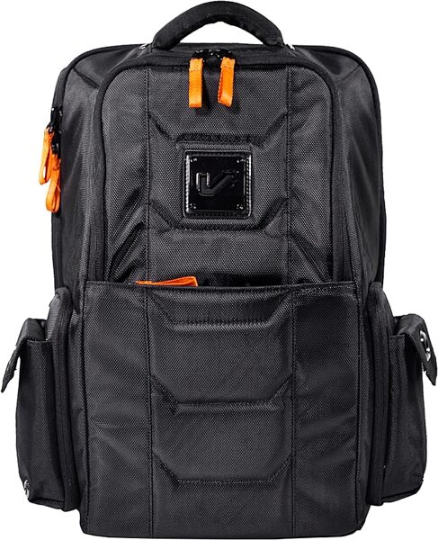 Gruv Gear Club Bag Tech Backpack, Black/Orange, VB02-BLK, Action Position Back