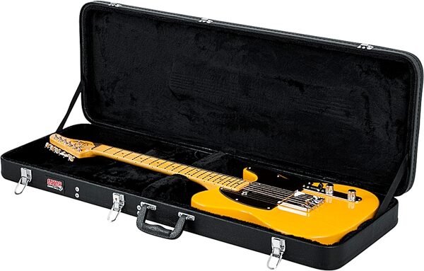 Gator GWE-ELEC Electric Guitar Wood Case, New, Action Position Back