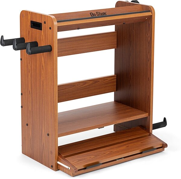 On-Stage GWS5000 Guitar Workstation, Rosewood, Angled Front